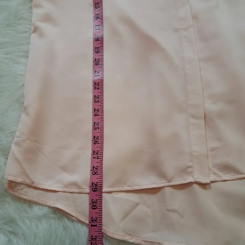 Chico's Peach Casual Button Up Shirt Size 3 - Picture 11 of 12